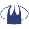 Sac à goûter lapin en nid d'abeille - Indigo – Image 2