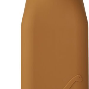 Liewood - Gourde bouteille enfant en silicone- dinosaure camel caramel