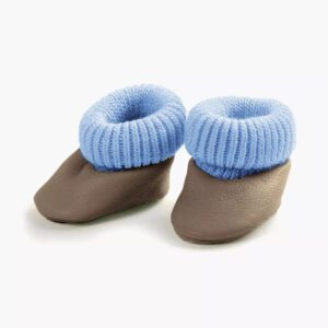 MINIKANE for kids - Vêtements pour poupée poupon -chaussons chaussettes taupe