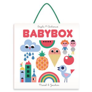 Marcel et Joachim - Baby Box - Livres leporello avec contrastes, formes et couleurs éveil bébé - mobile