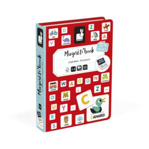 boîte MagnétiBook Janod L'Alphabet magnets 2-4 ans