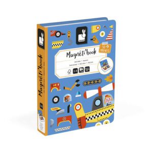 boîte MagnétiBook Janod bolides magnets 2-4 ans