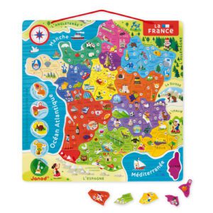Puzzle magnétique Janod La France 7 ans