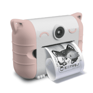 Kidyprint appareil photo avec impression thermique chat rose