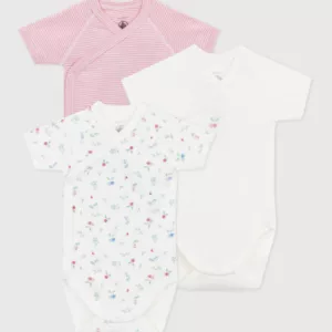 Lot de 3 bodies croisés - fleurs
