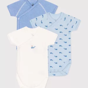 Lot de 3 bodies croisés - Baleines
