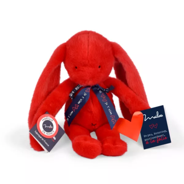 Lapin Méloé 37cm - Rouge