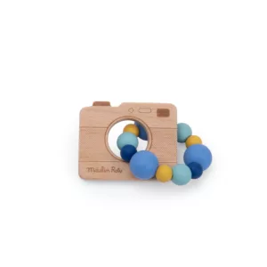 Hochet anneau de dentition Appareil photo - Puce & Pilou