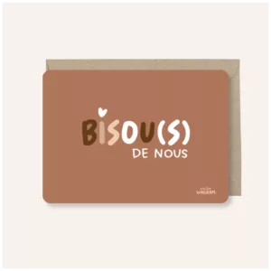 Carte postale - Bisou(s) de nous