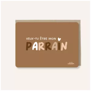 Carte postale - Veux-tu être mon parrain