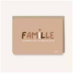 Carte postale - Famille