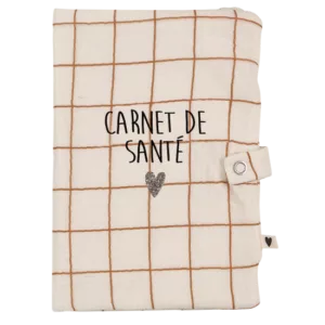 Protège carnet de santé - grands carreaux