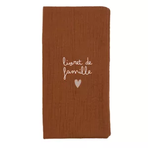 Protège livret de famille - camel