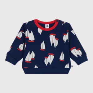 Sweatshirt imprimé bateaux Marine