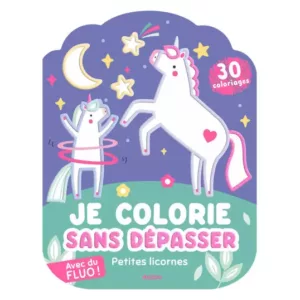 Coloriage fluo - Petites licornes