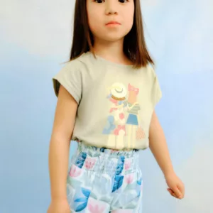 Short à fleurs géométriques