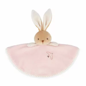 Doudou lapin rond - rose
