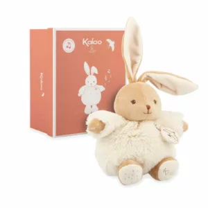 Lapin Patapouf crème 17cm musical