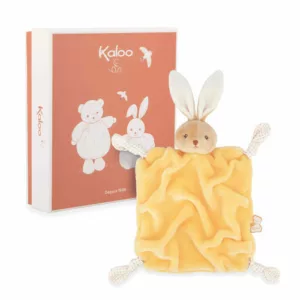 Doudou lapin jaune
