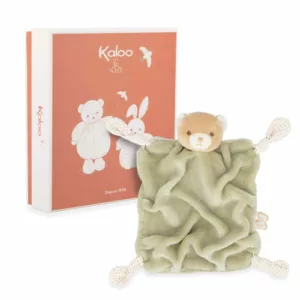 Doudou ours vert
