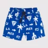Short de bain imprimé plage