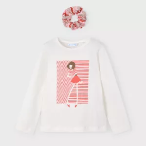 Tee-shirt imprimé avec son élastique