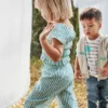 Ensemble top et pantalon rayé – Image 3