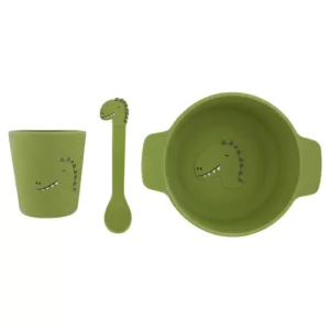 Set repas silicone - Mr. Dino
