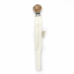 Attache tétine - Wood ivory powder