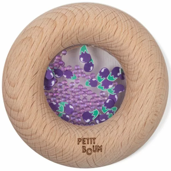 Hochet sensoriel Sensory - Donut aubergines