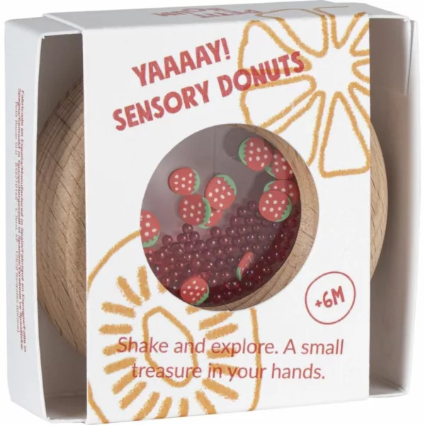 Hochet sensoriel Sensory - Donut fraises – Image 2