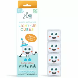 4 cubes lumineux - Party Pal blanc