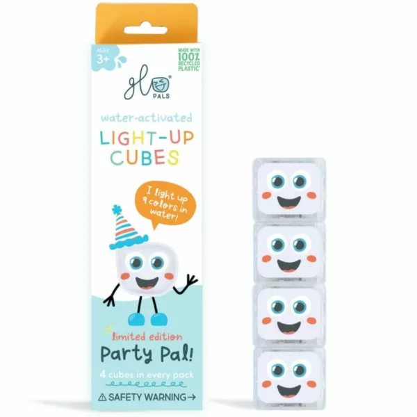 4 cubes lumineux - Party Pal blanc