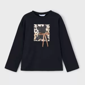 T-shirt léopard ours m/l - Noir