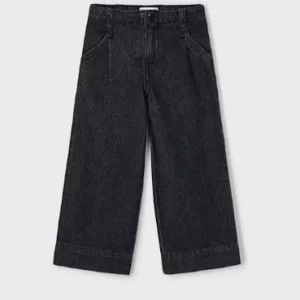Pantalon denim évasé - Noir