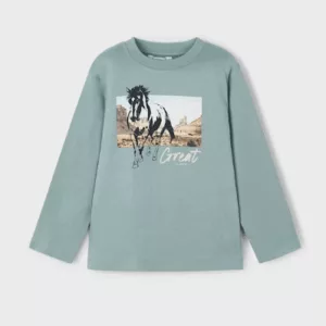 T-shirt cheval m/l - Glacier