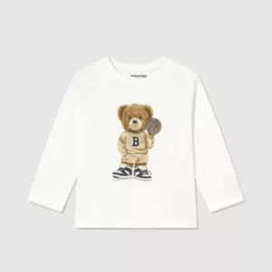 T-shirt ours m/l - Blanc cassé