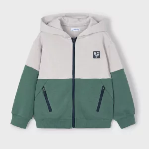 Veste zipée à capuche - Bicolore