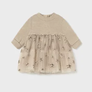 Robe en tulle nouveau-né - Léopard