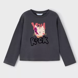 T-shirt m/l rock - Gris