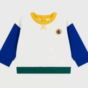 Sweatshirt bébé en coton - Colorblock