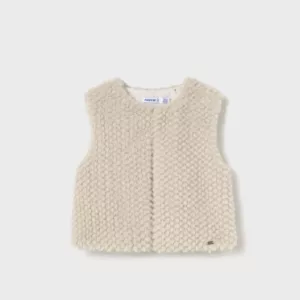 Veste sans manche en fourrure