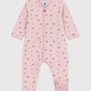 Pyjama velours imprimé fleuri