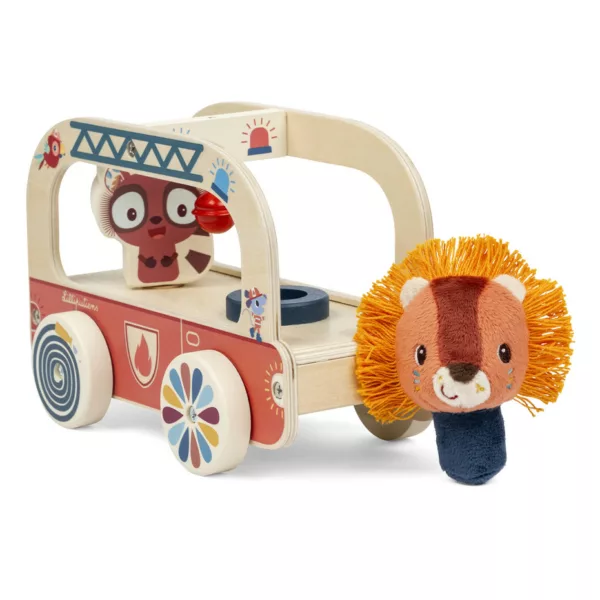 Camion de pompier en bois - Jack le lion – Image 2