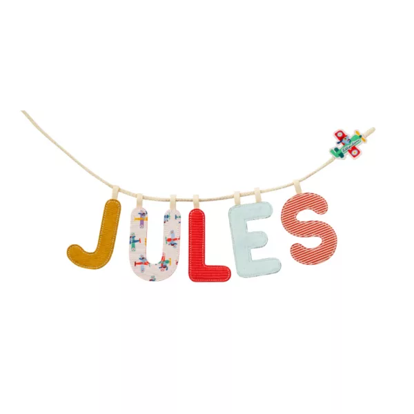 Corde pour lettres en tissu - Jules le chien – Image 2
