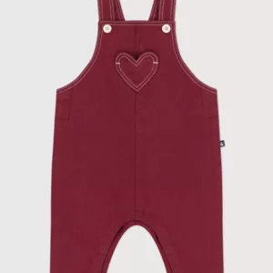 Salopette bébé en denim coloré jambes longues
