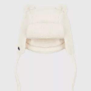 Chapka bébé en fausse fourrure doublée sherpa
