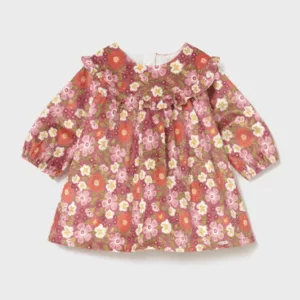 Robe en velours imprimé nouveau-né