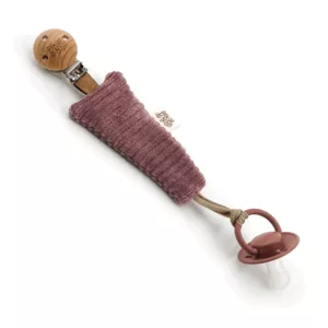 Attache-tétine velours - Parme