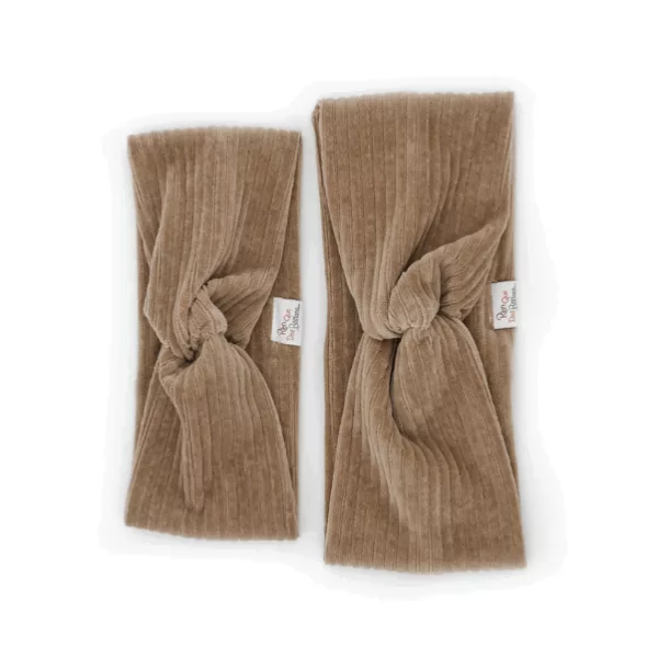 Bandeau velours taupe – Image 2